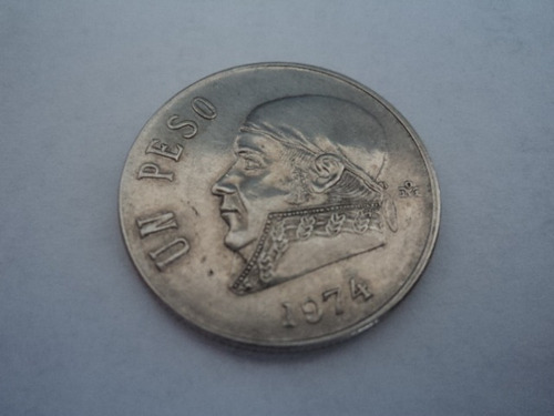 Cinco Monedas De A Peso Morelos 1971