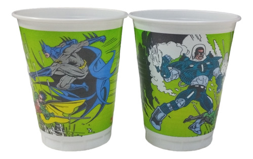 Batman Robin Vasos Cotillón Vintage Año 1997 Únicos Colecció