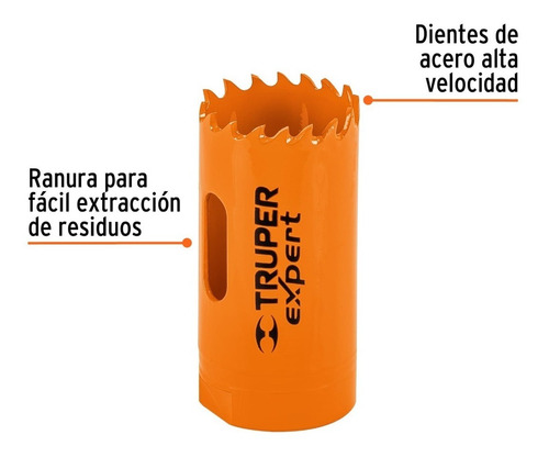 Sierra Copa Bimetal 1-1/8 PuLG. (28.5 Mm) Expert - Truper