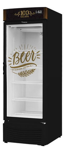 Cervejeira Porta De Vidro 431l Preta 220v Vcfc 431v Fricon Cor Preto