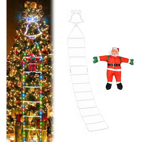 Lámpara Led Para Escalera De Papá Noel Para Decoración Navid