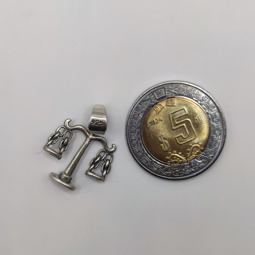 Dije De Plata 925 Modelo Báscula Plateado