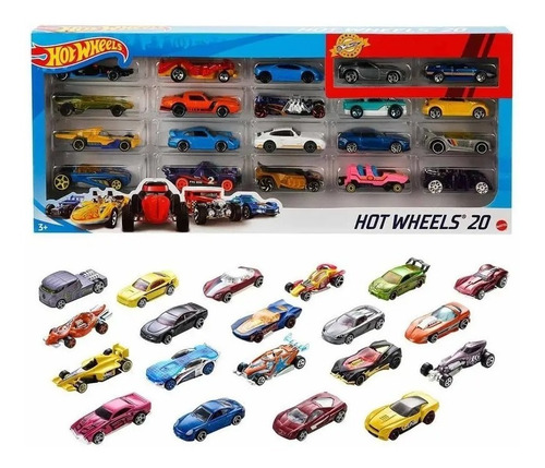 Imagen 2 de 5 de Pack 20 Carros Hot Wheels Coleccionables