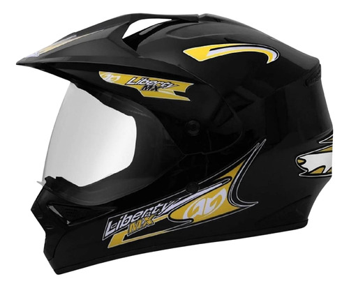 Capacete Liberty Mx Pro Vision Preto 60