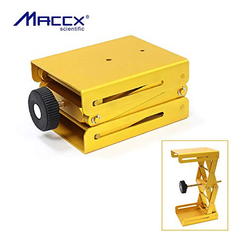Conector De Soporte De Laboratorio Maccx, Color Dorado, Mesa