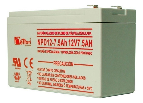 Bateria Vrla Netion Ciclo Profundo 12v 7.5ah Recargable