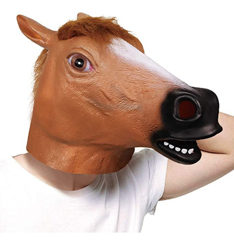 Mascara Caballo Latex Disfraz Halloween Horse