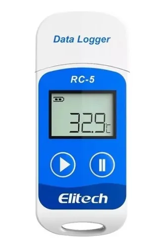 Registro De Temperatura Ambiente Data Logger Elitech Rc-5