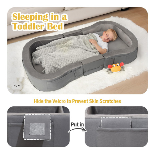 Enitya Cama De Viaje Para Niños Pequeños Cuna Plegable Para