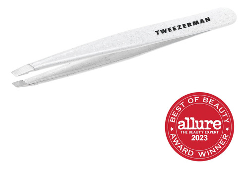 Pinça Tweezerman Moon Dust Slant Em Aço Inoxidável