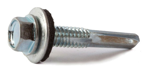Tornillo Autoperforante Techo 14 X 3 Gramabi Con Arandela Chapa Goma Vulcanizada Punta Mecha Metal Madera Cab. Hexagonal