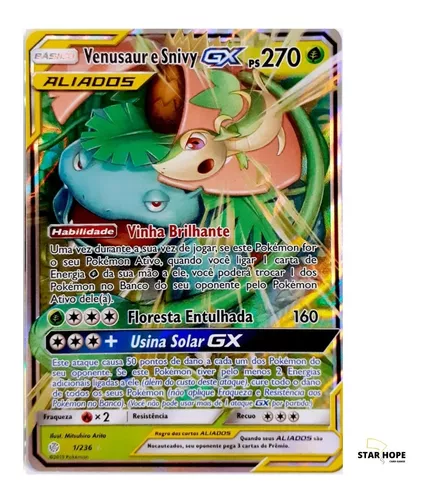 Lata Pokemon Carta Ultra Rara Original Copag + Brinde