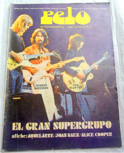 Pelo 28 1972 Sin Poster, Concierto Bangladesh Lebon Spinetta