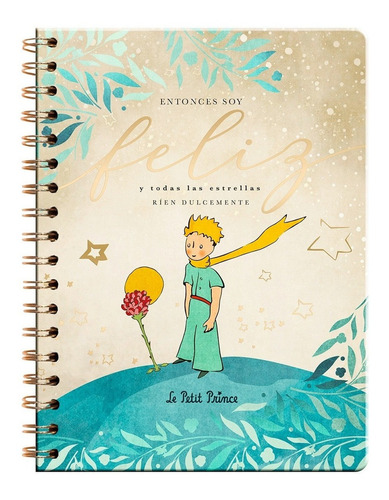 Libreta T.blanda Espiral Le Petit Prince Stars Smile At Me