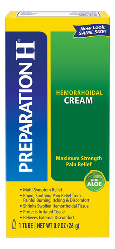 Crema Hemorroidal De Fuerza Máxima Preparación H 0.9 Onzas