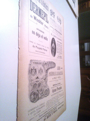 Antigua Publicidad Locion Eucaliptus Ruiz Roca Capilar 1900s