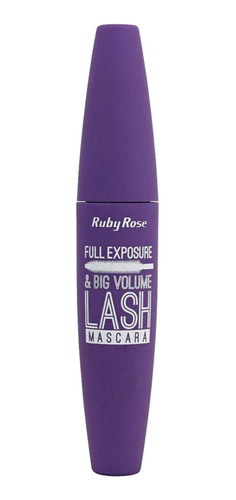 Imagem 1 de 2 de Máscara para cílios Ruby Rose Full Exposure & Big Volume 9ml cor preto 1 unidade