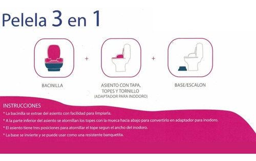 Pelela Bacinilla Infantil Minnie Mouse 3 En 1