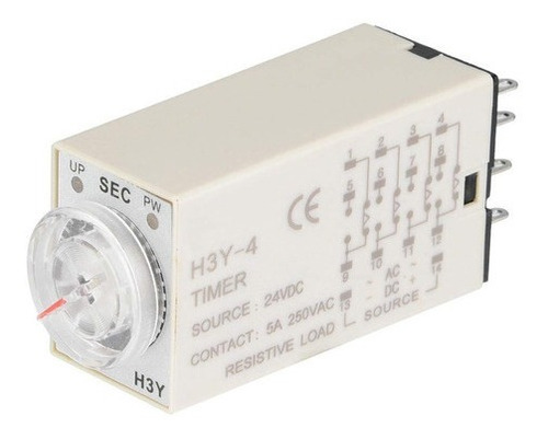 Temporizador De Estado Solido Rele H3y-4 24v 5a 60 S Envios