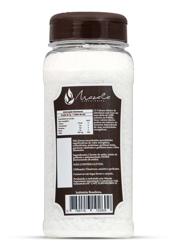 Imagem 2 de 4 de Sal Grosso Para Churrasco Premium 1kg Kosher Salt Mazala