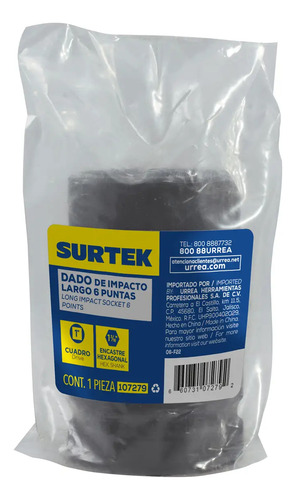 Dado Impacto P/ Camión Boca 1-3/16'' Cuadro 1'' Surtek® 6pts
