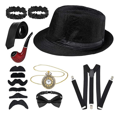 Set De Disfraz Fiesta De Gatsby Para Hombre De Los Años 20