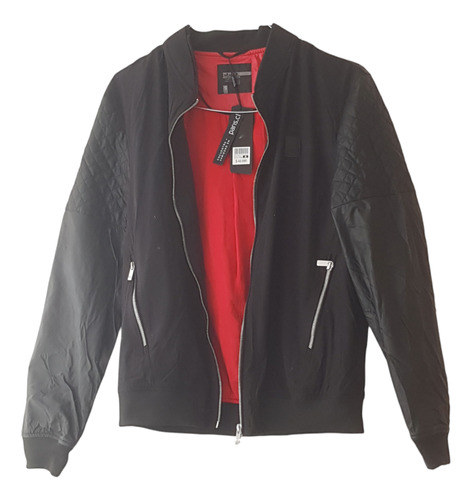 Chaqueta, Negro/forro Rojo, Jjo Men Collection, Talla S