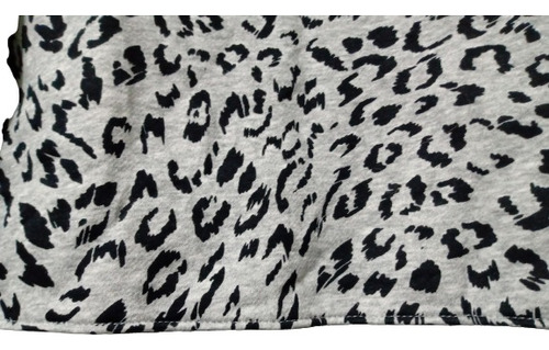 Sudadera Ligera De Niña, Talla L (12), Color Leopardo Gris