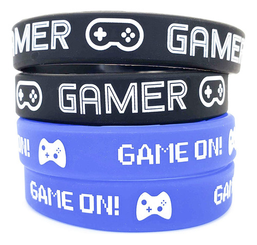 Video Game Party Favor Bands, Gamer Birthday Supplies G...