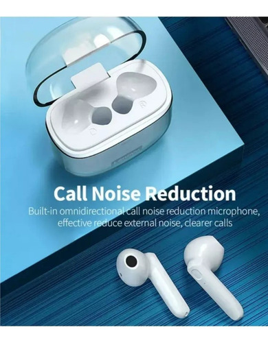 Auriculares estéreo inalámbricos Bluetooth 5.1 Lenovo Xt96 de color blanco