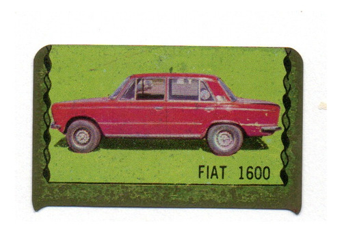 Figurita Super Chapitas Fiat 1600