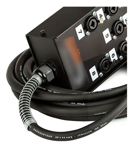 Medusa 8 Vias Com Conectores Combo - Cirilo Cabos 5 Mt
