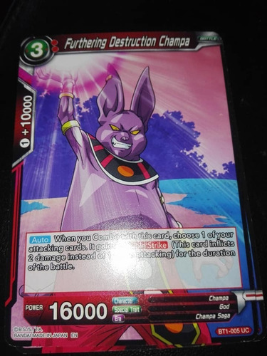 Furthering Destruction Champa - Galact Carta Dragon Ball Tcg