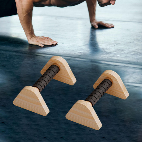 2 Piezas Push Up Bar Parallettes Barra De Barra Resistente