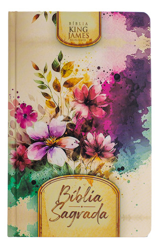 Bíblia Sagrada Slim - Bkja - Capa Dura Flores E Folha, De Vários Autores. Editorial Cpp, Tapa Dura En Português, 2023