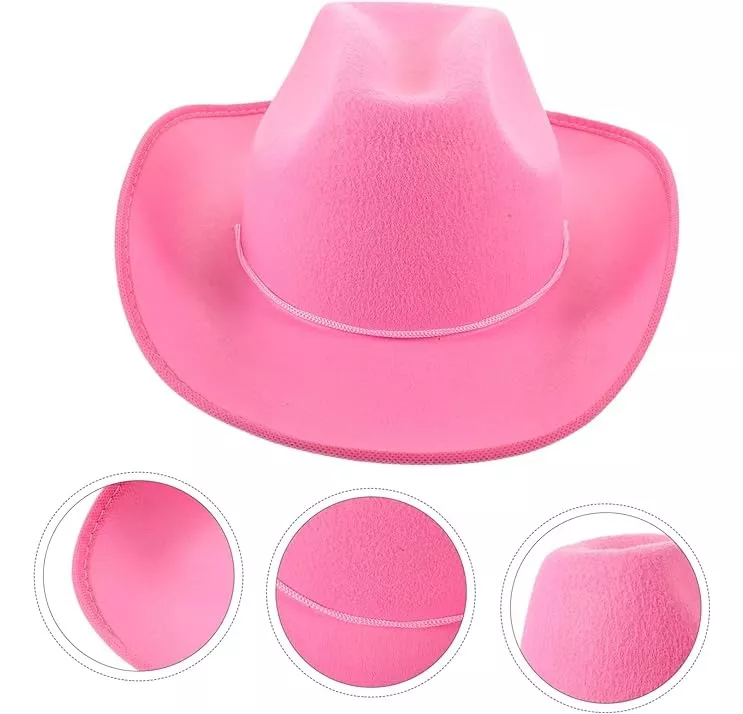 Segunda imagem para pesquisa de chapeu cowboy rosa