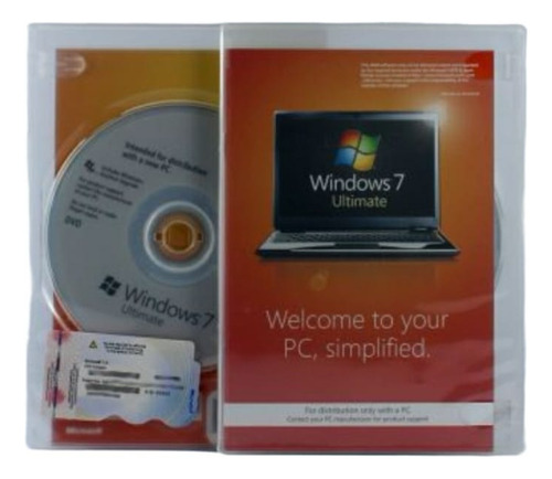 Box Dvd Microsoft Windows 7 Professional 32 Bits Original