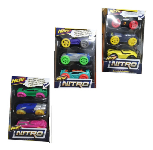 Nerf Nitro Carros De Espuma Diseñados Para Ir Rapido Y Lejos