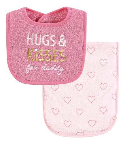 Conjunto De Babero Y Paño De Rizo De Algodón Unisex Orgánico