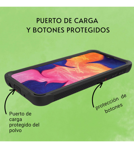 Funda Para Galaxy A50 Con Mica Varios Modelos Antigolpes Dorado Air Case