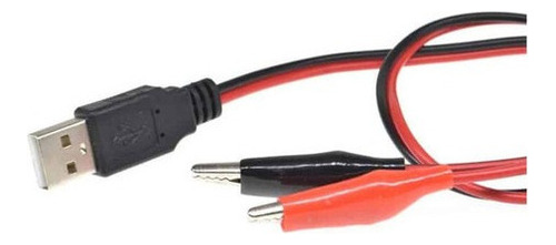 Cable Usb Cargador Batería Cámara Celular Pinzas Lagarto Gb