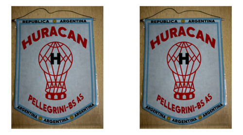 Banderin Grande 40cm Huracan De Pellegrini