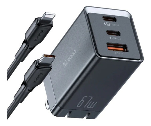 Mcdodo - 33w 1c+1a Fast Charger (us)+ 60w C To C Cable 1.2m