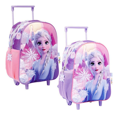 Mochila Infantil Con Carrito Frozen Daring Nature Jardín 12 