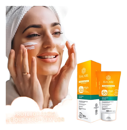 Isacare - Protetor Solar Facial Fps 50 - Sem Cor 60ml