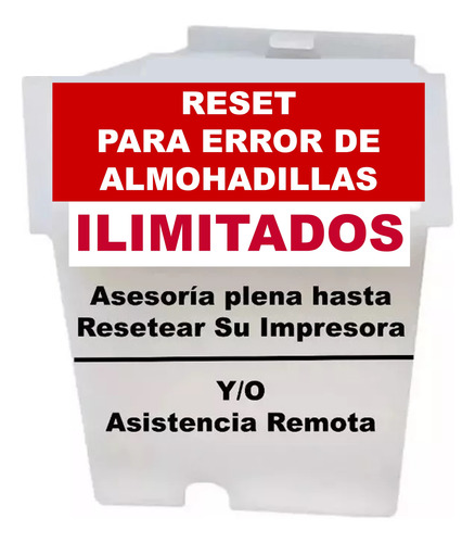 Reset Almohadillas Epson Seleccione Modelo De La Lista L4250 L4260 L4261 L4267