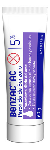 Benzac Gel Peróxido Benzoílo 5% tratamiento del Acné 60g