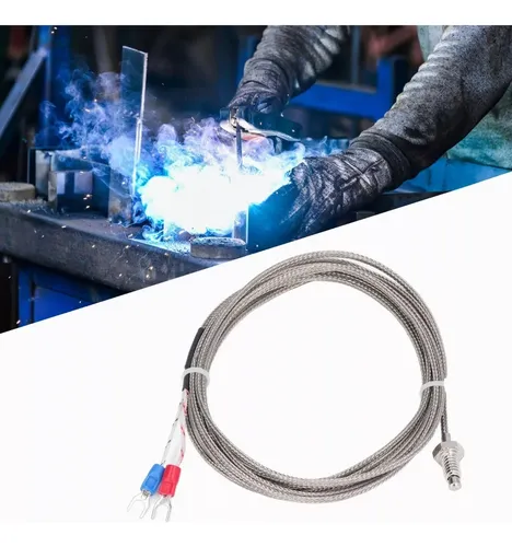 Sensor Termopar 5m Tipo K Temperatura M6 600 Grados Industri