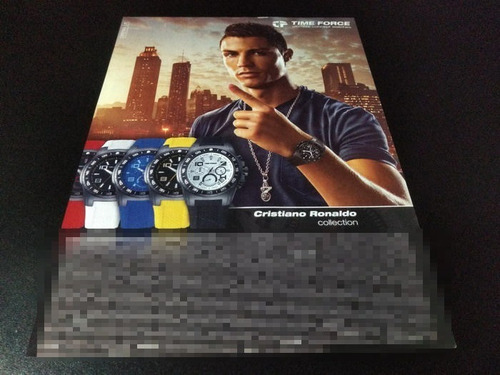 (pf977) Publicidad Cristiano Ronaldo * Time Force (Usado)