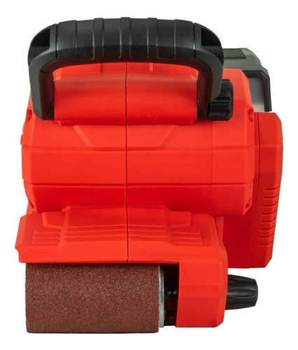Imagen 2 de 2 de Lijadora profesional de banda Omaha LB5-900 roja y negra 50Hz 900W 230V
